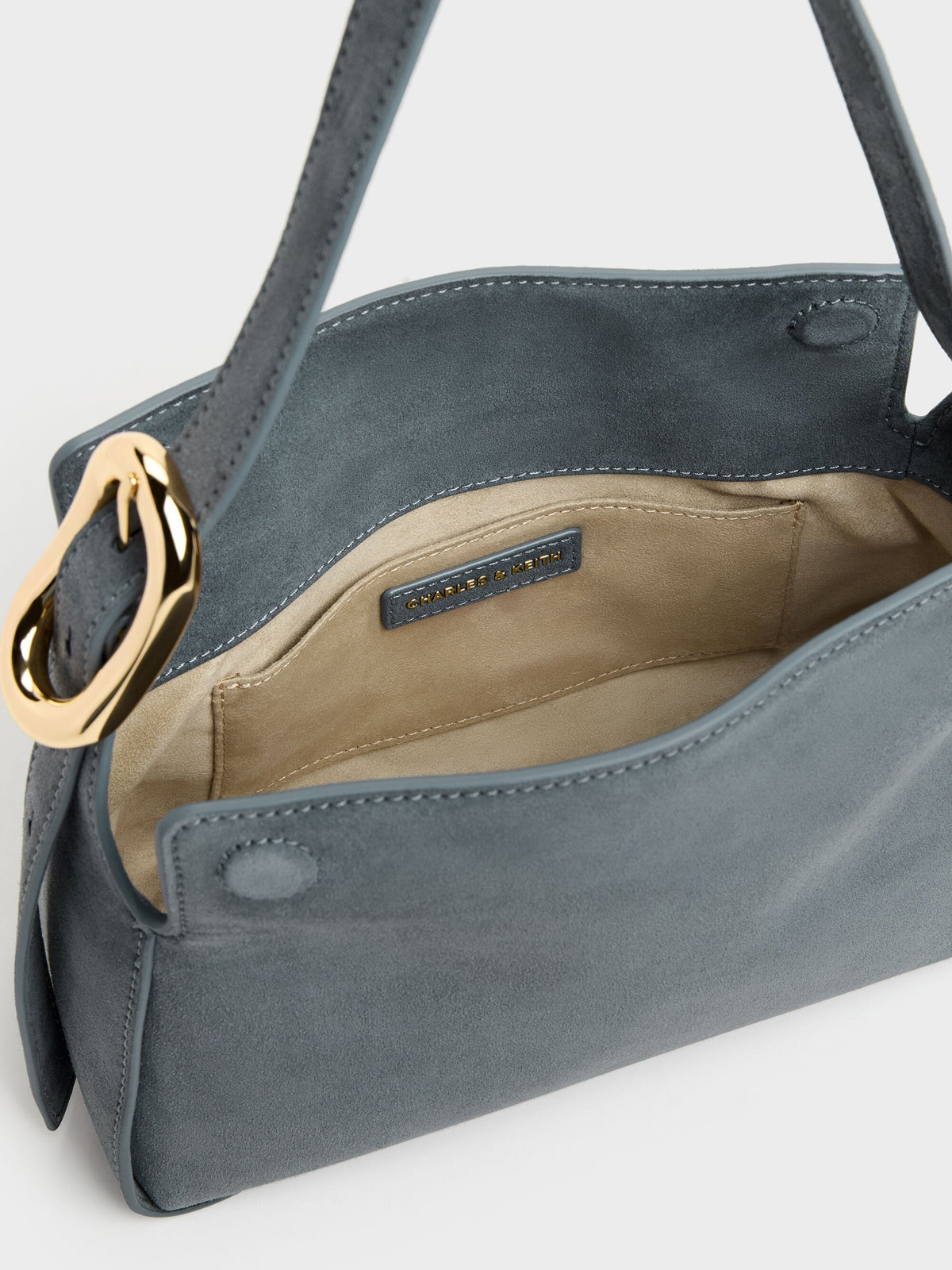CHARLES & KEITH Premium / Aislin Shoulder Bag - Smoky Blue