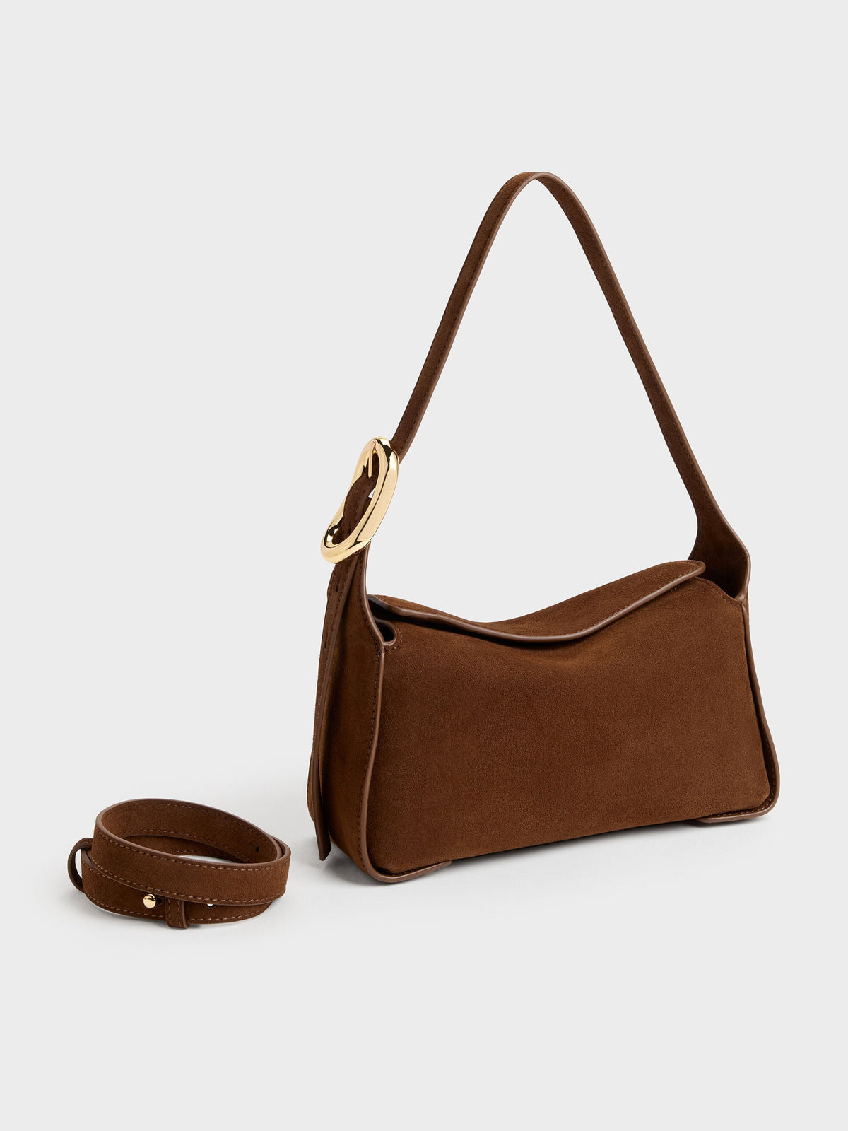 CHARLES & KEITH Great Value / Aislin Shoulder Bag - Pecan Brown