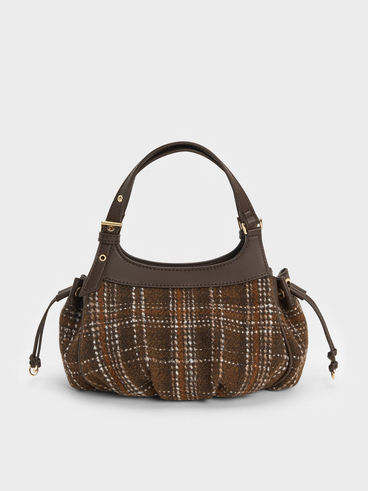 CHARLES & KEITH Discount / Mini Lillith Checkered Drawstring Bucket Bag - Multi