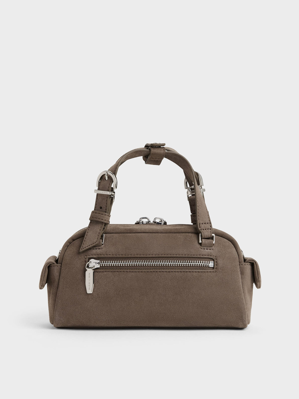 CHARLES & KEITH Featured / Rachel Multi-Pocket Bowling Bag - Stone Grey