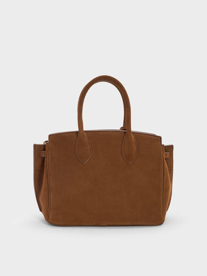 CHARLES & KEITH Trending / Ginevra Tote Bag - Pecan Brown