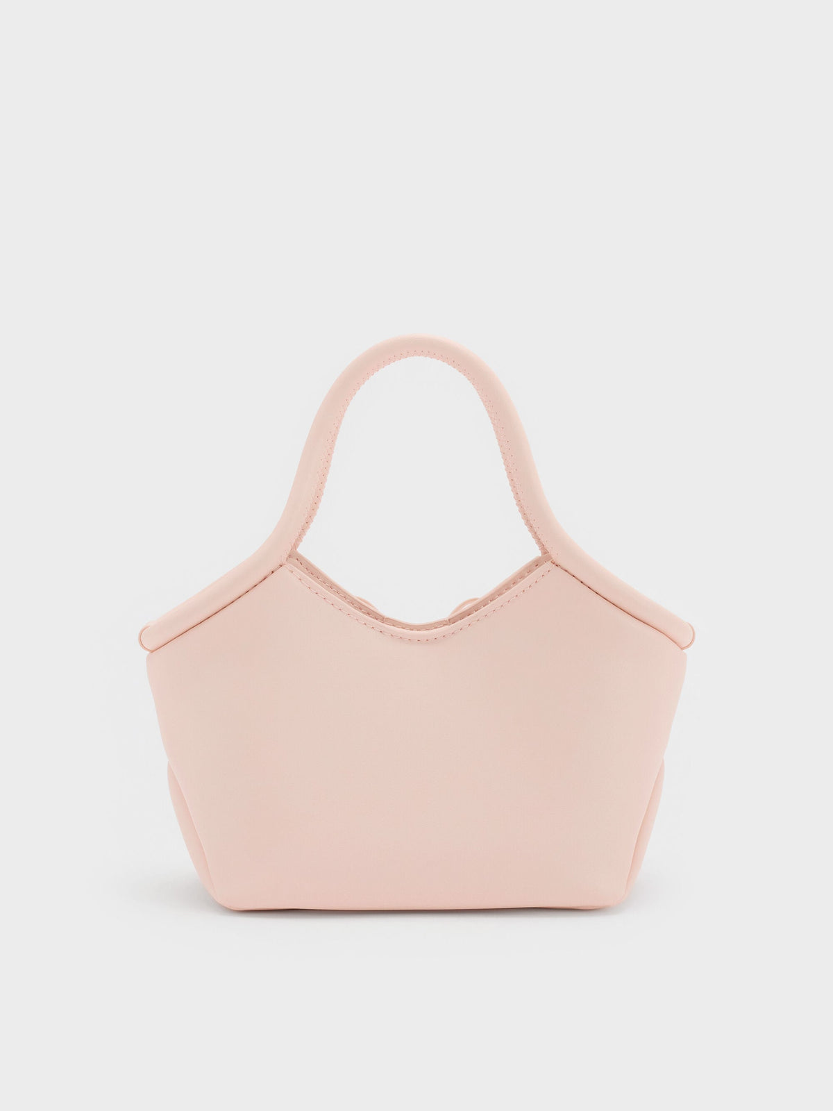 CHARLES & KEITH Hot Sale / Hazel Bow Tubular Top Handle Bag - Soft Pink