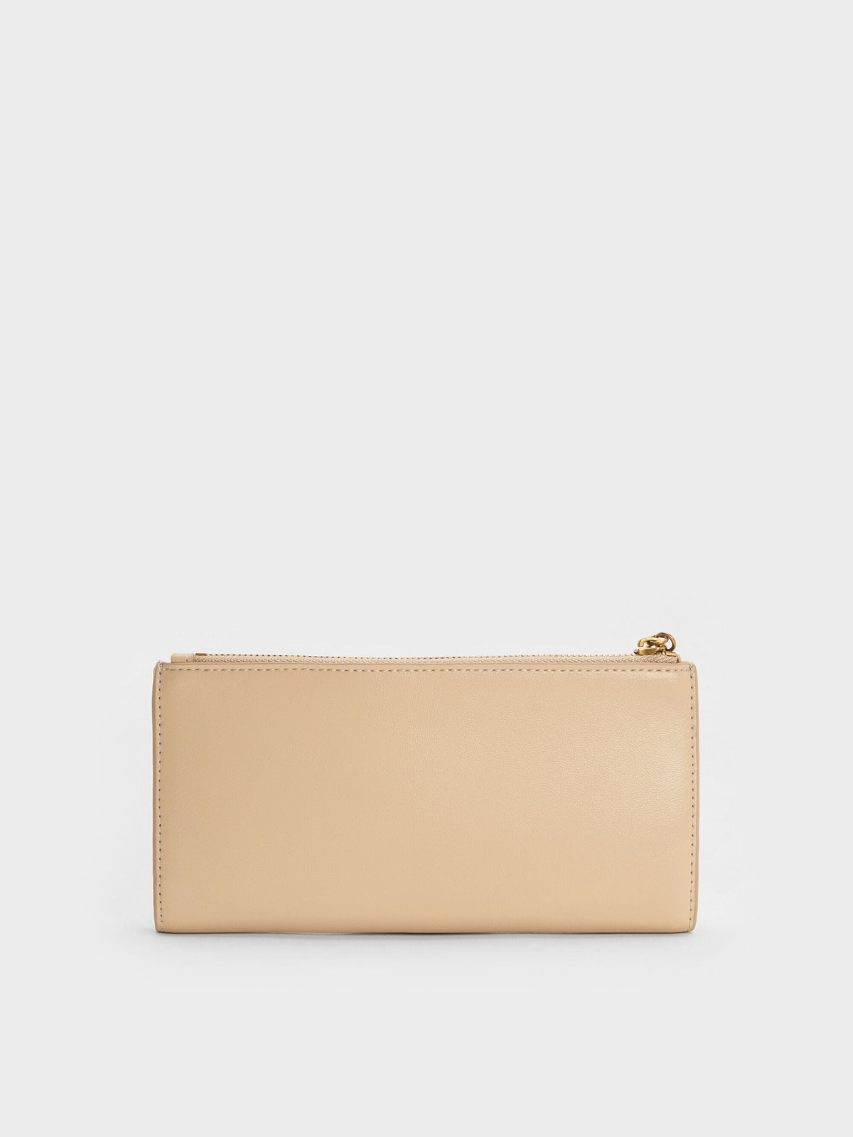 CHARLES & KEITH Best Price / Cesia Top-Zip Long Wallet - Sand Beige