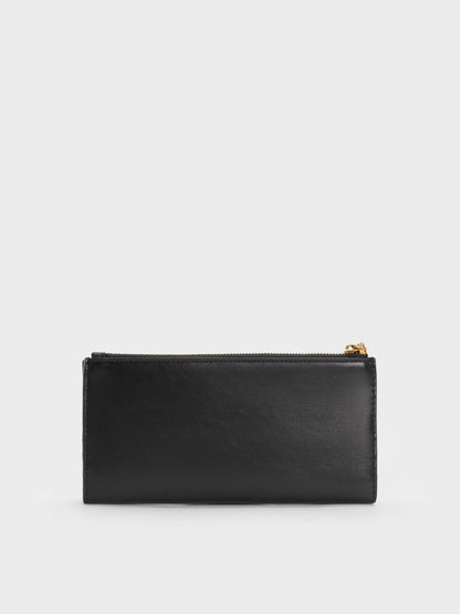 CHARLES & KEITH Exclusive / Cesia Top-Zip Long Wallet - Black