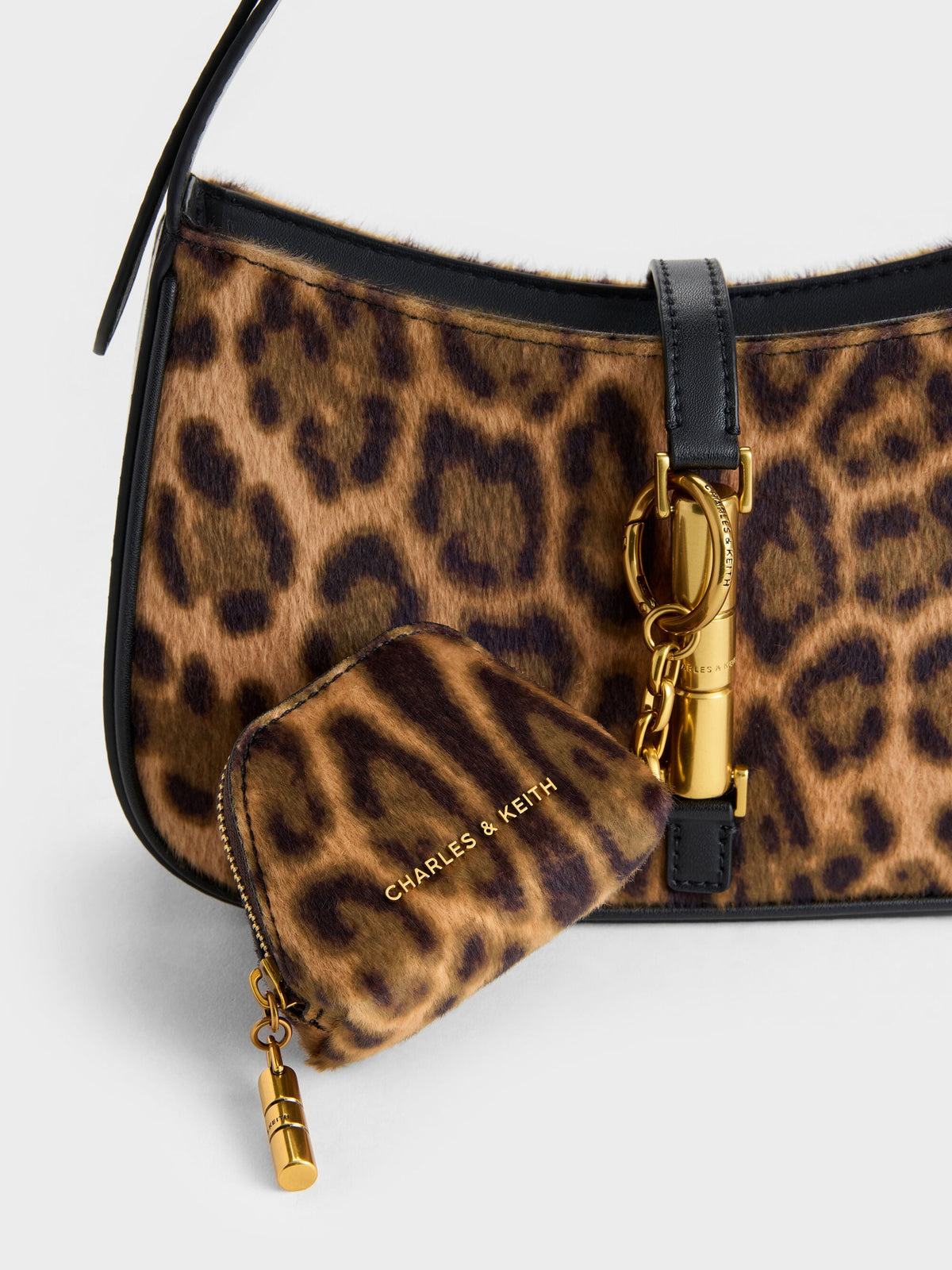 CHARLES & KEITH Discount / Cesia Leopard-Print Micro Pouch - Multi