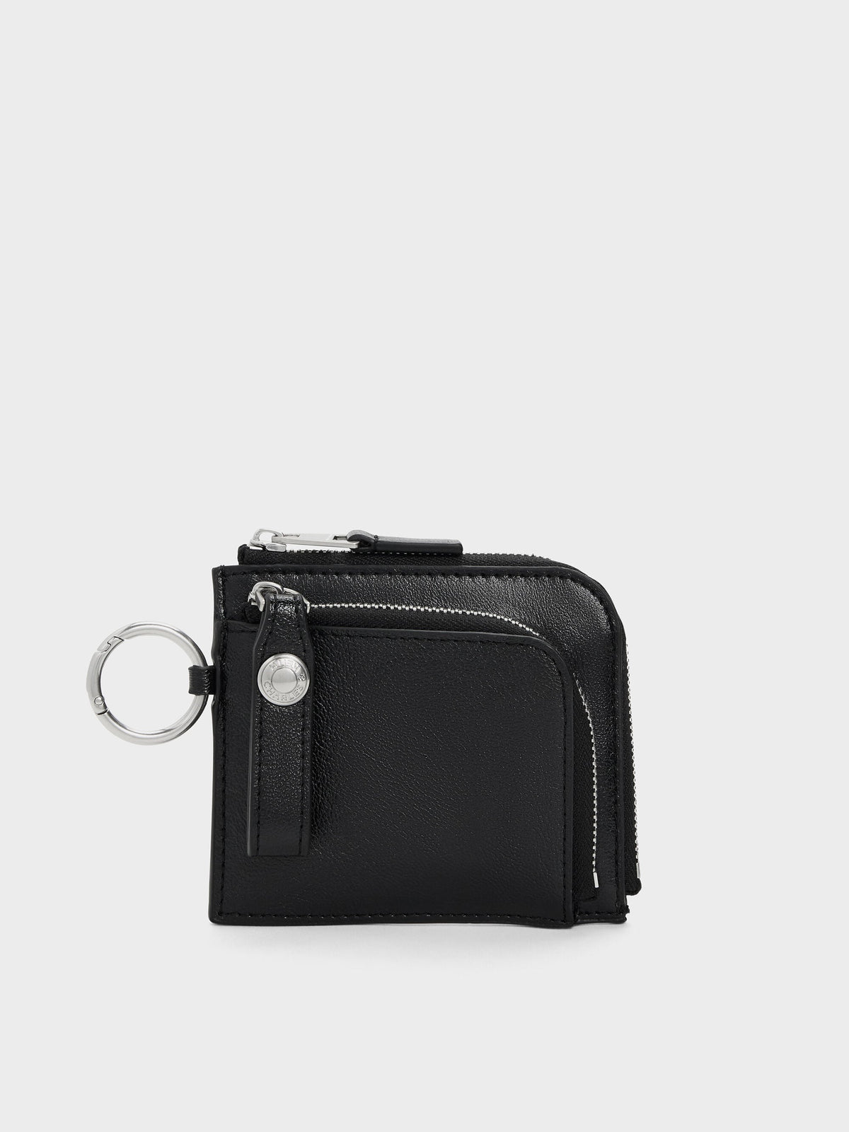 CHARLES & KEITH Classic / Vega Zip-Around Pouch - Noir