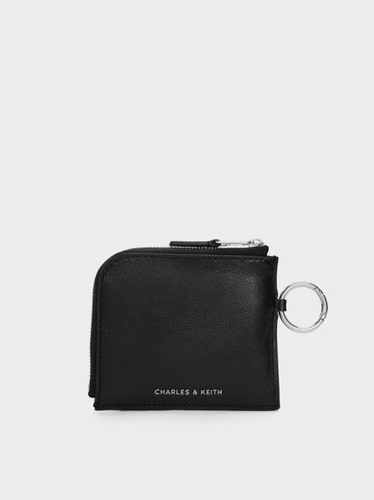 CHARLES & KEITH Classic / Vega Zip-Around Pouch - Noir