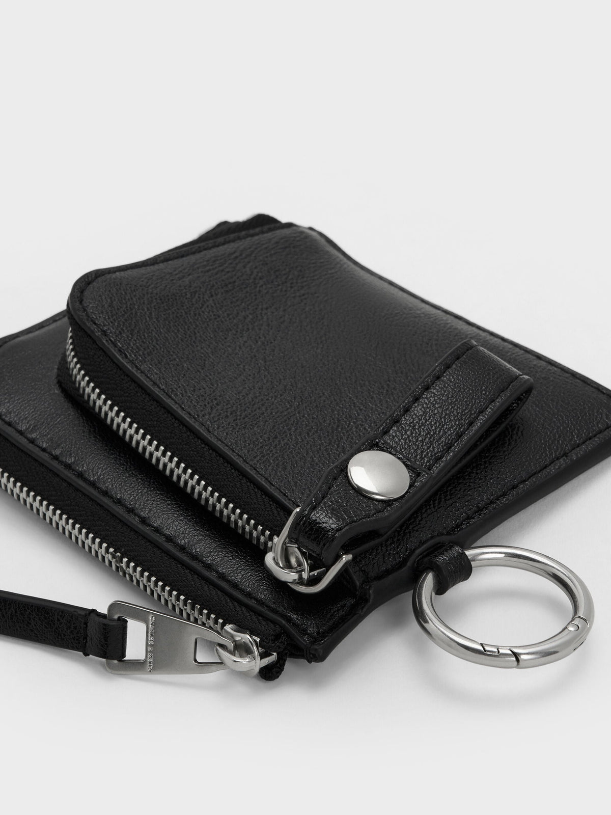 CHARLES & KEITH Classic / Vega Zip-Around Pouch - Noir