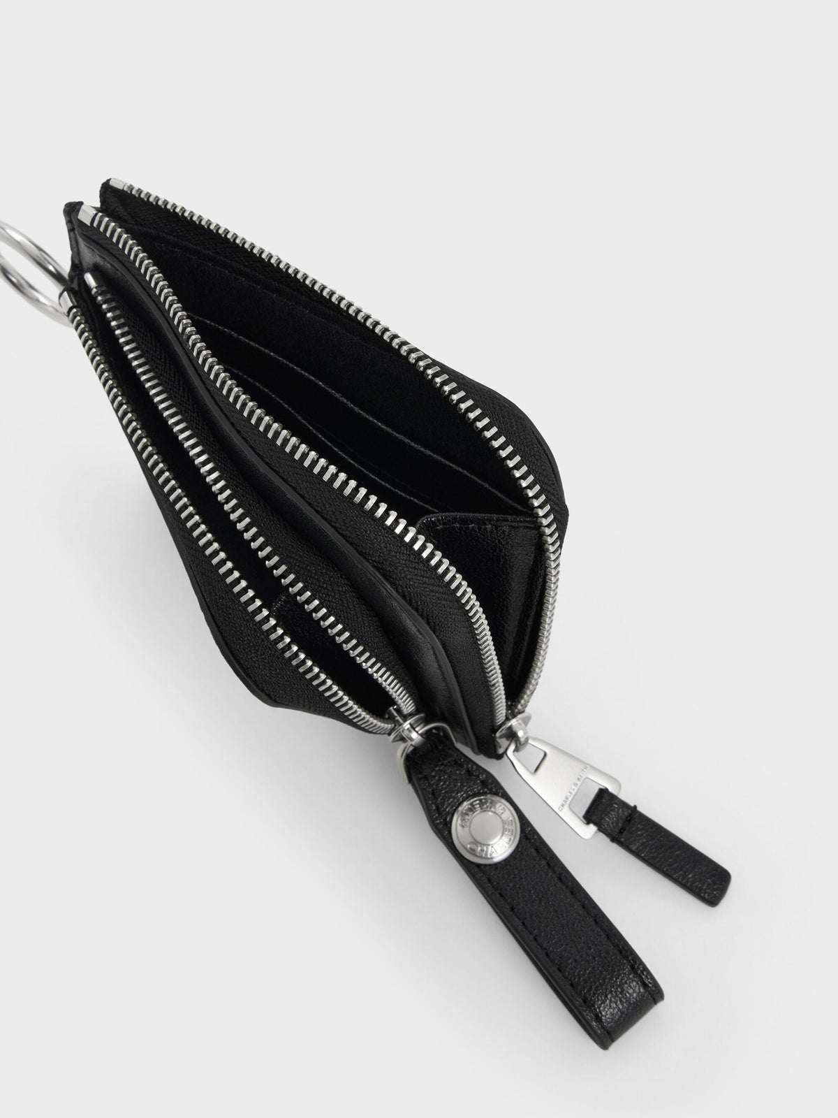 CHARLES & KEITH Classic / Vega Zip-Around Pouch - Noir