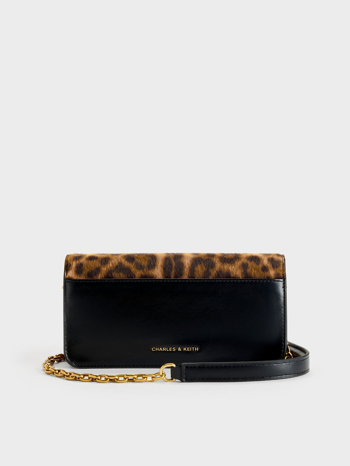 CHARLES & KEITH Great Value / Cesia Leopard-Print Wallet On Chain - Multi