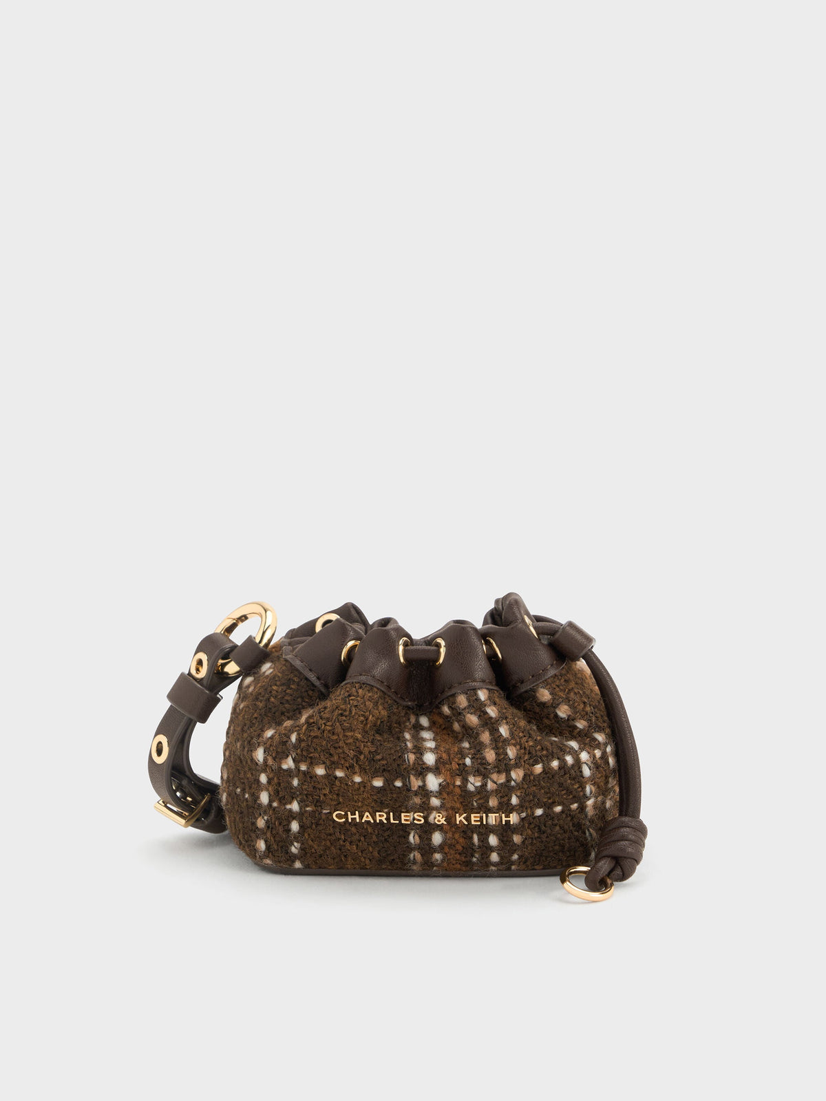CHARLES & KEITH Great Value / Lillith Checkered Micro Pouch - Multi
