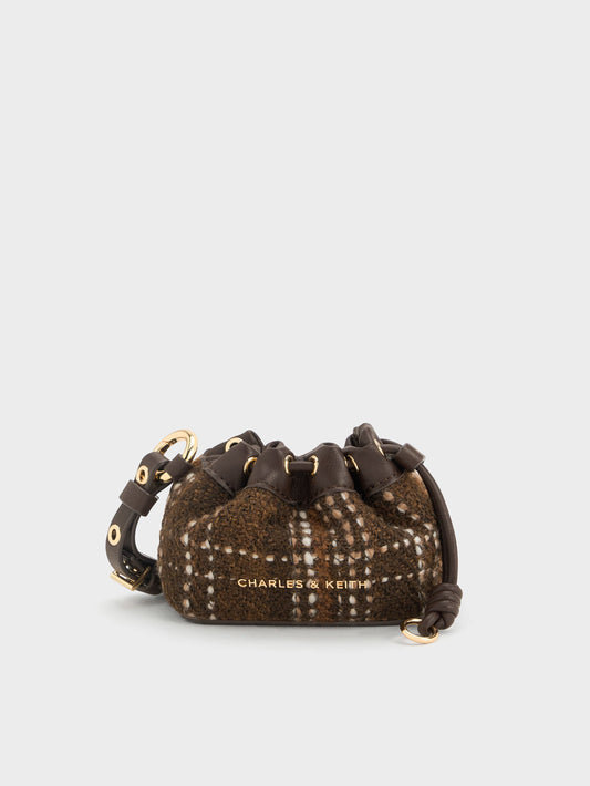 CHARLES & KEITH Great Value / Lillith Checkered Micro Pouch - Multi