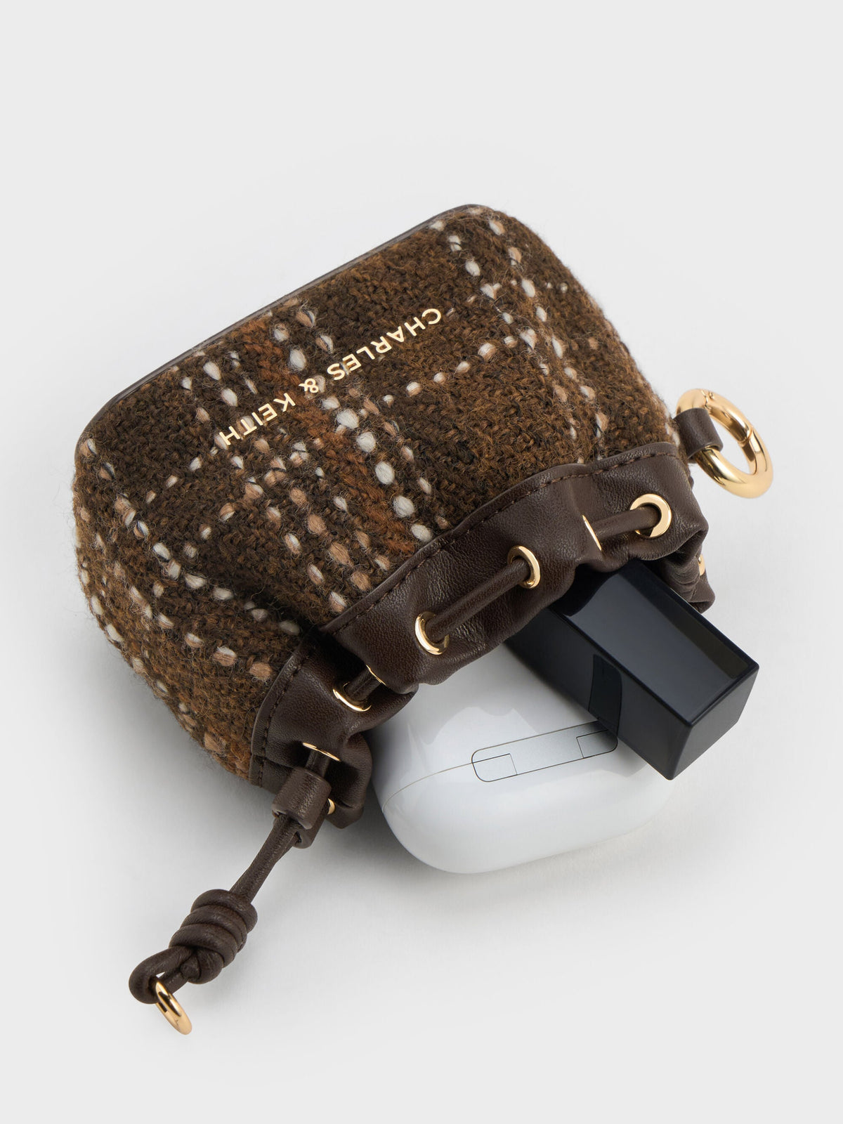 CHARLES & KEITH Great Value / Lillith Checkered Micro Pouch - Multi