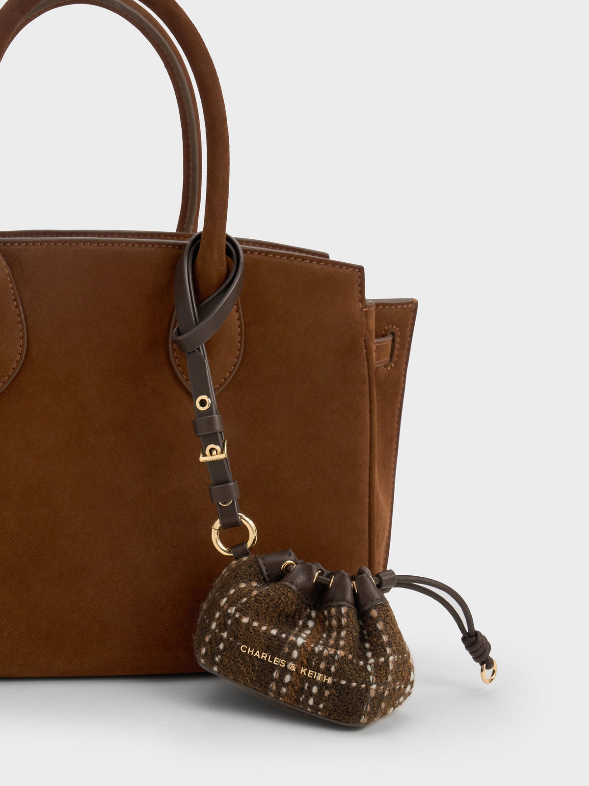 CHARLES & KEITH Great Value / Lillith Checkered Micro Pouch - Multi