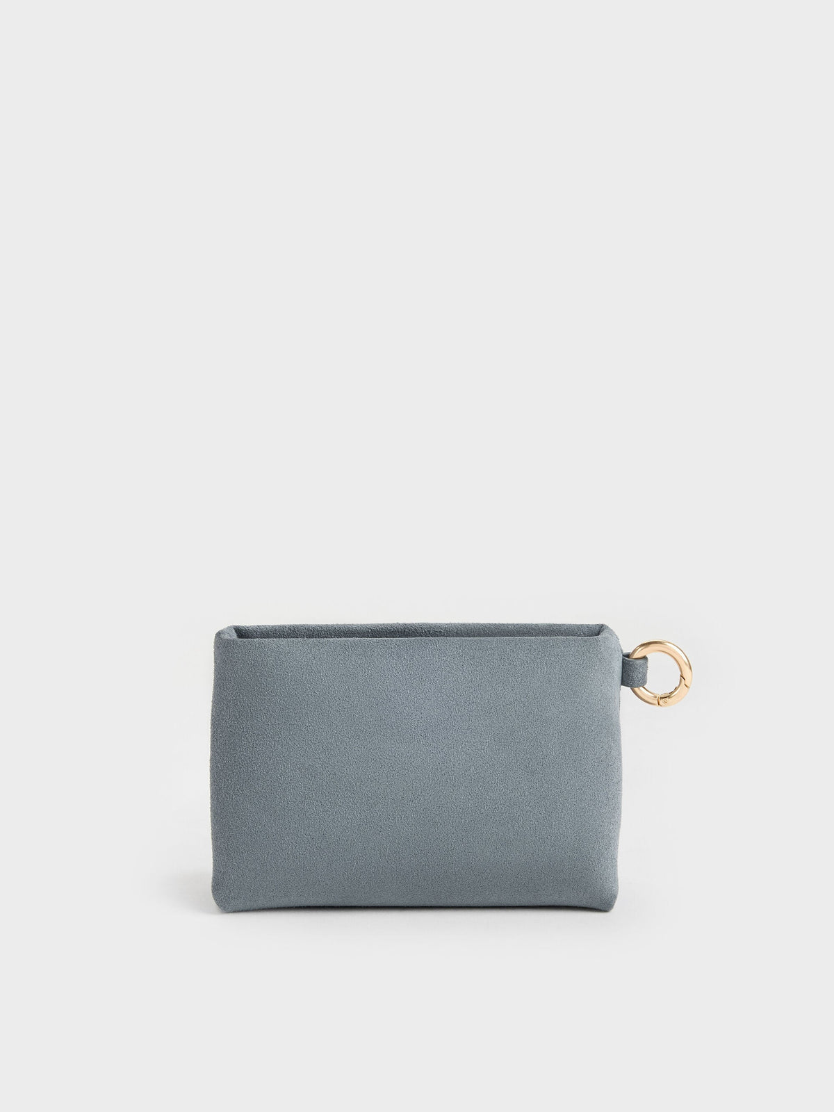 CHARLES & KEITH Sale / Zephyr Metallic-Accent Wristlet - Smoky Blue