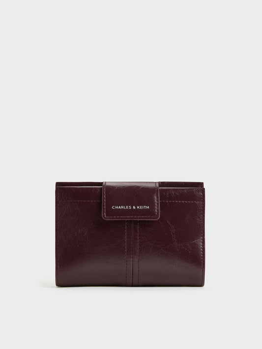 CHARLES & KEITH Top Pick / Noane Passport Holder - Wineberry Red