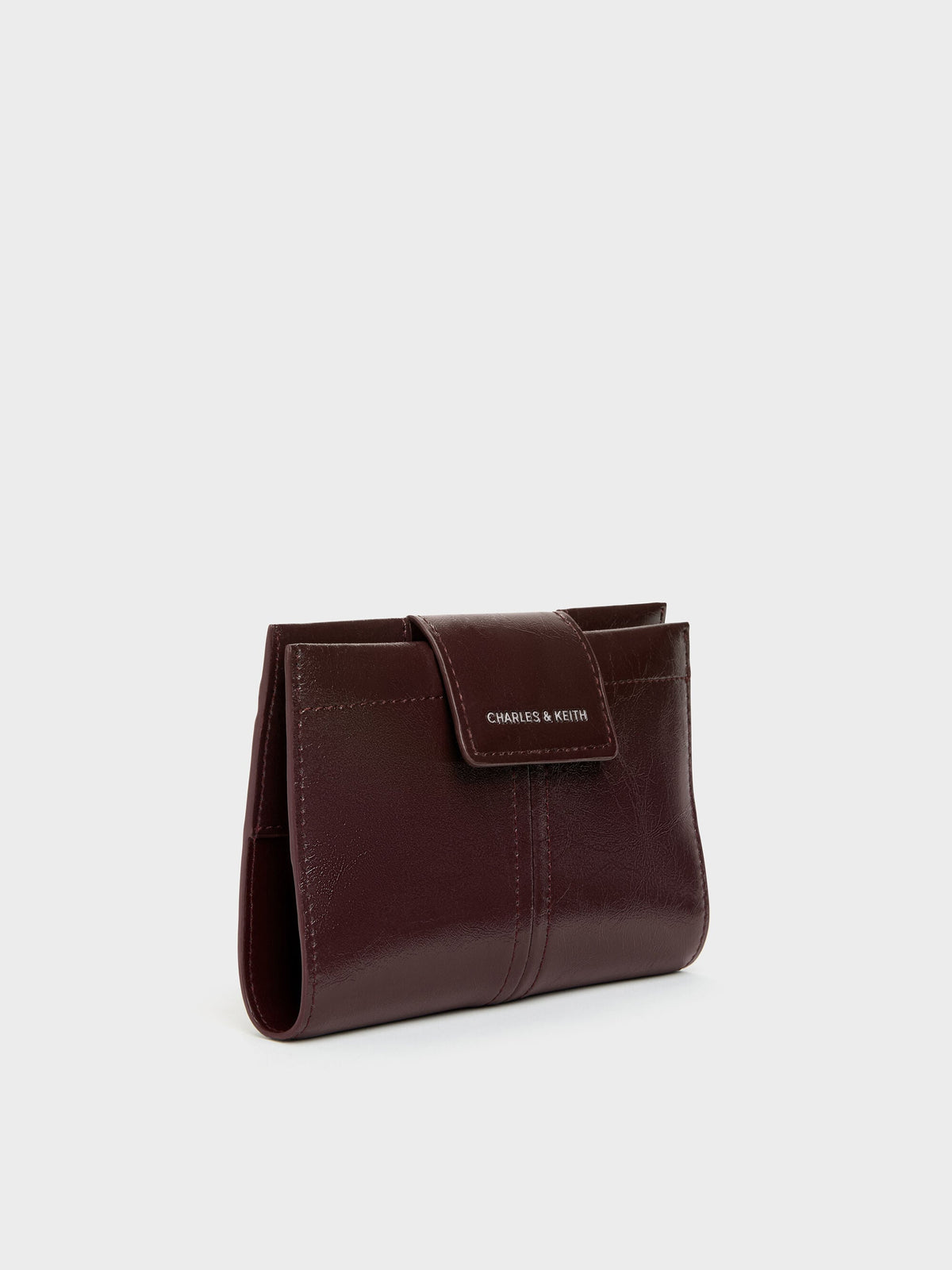 CHARLES & KEITH Top Pick / Noane Passport Holder - Wineberry Red