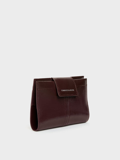 CHARLES & KEITH Top Pick / Noane Passport Holder - Wineberry Red