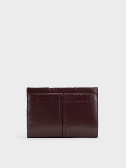 CHARLES & KEITH Top Pick / Noane Passport Holder - Wineberry Red