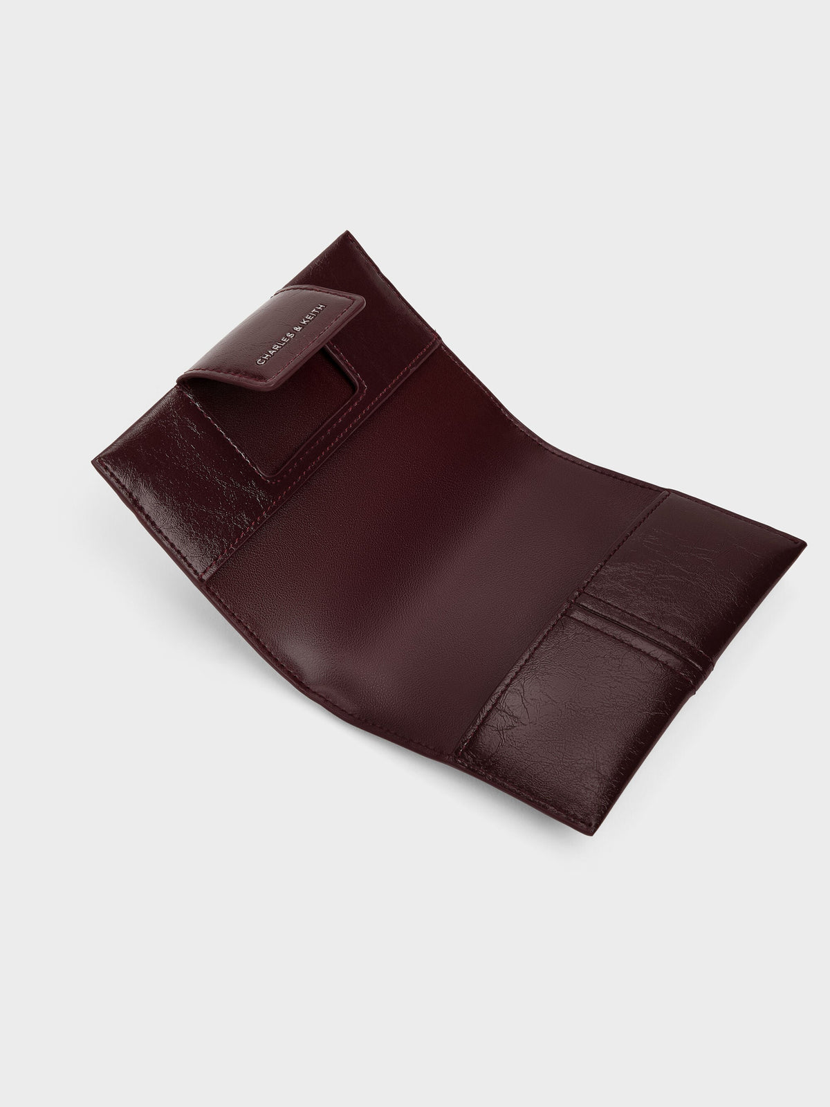 CHARLES & KEITH Top Pick / Noane Passport Holder - Wineberry Red