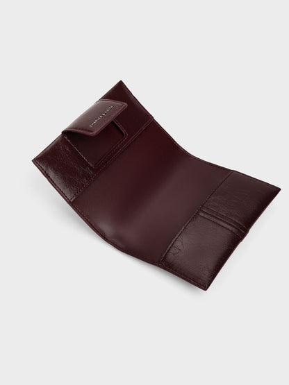CHARLES & KEITH Top Pick / Noane Passport Holder - Wineberry Red