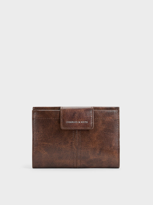 CHARLES & KEITH Latest / Noane Passport Holder - Distressed Coffee