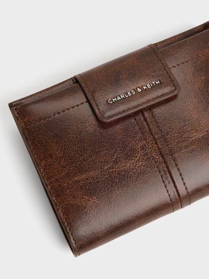 CHARLES & KEITH Latest / Noane Passport Holder - Distressed Coffee
