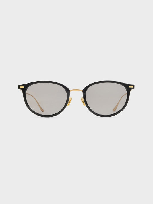 CHARLES & KEITH Value / Minnow Metal-Rim Round Sunglasses - Black