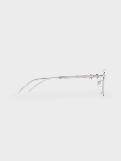 CHARLES & KEITH Featured / Paige Clear Rectangular Sunglasses - Silver