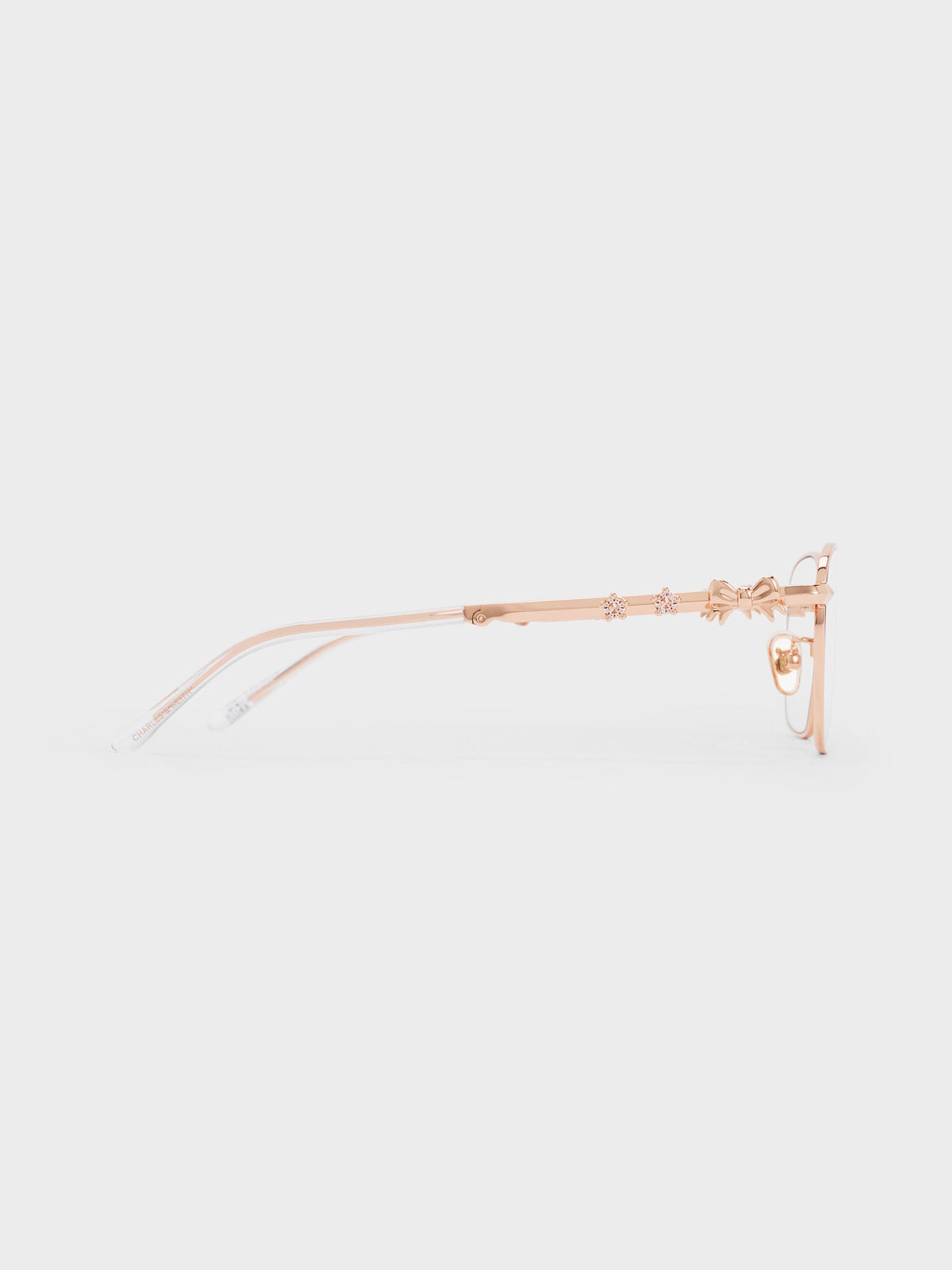 CHARLES & KEITH Best Price / Paige Rectangular Sunglasses - Rose Gold