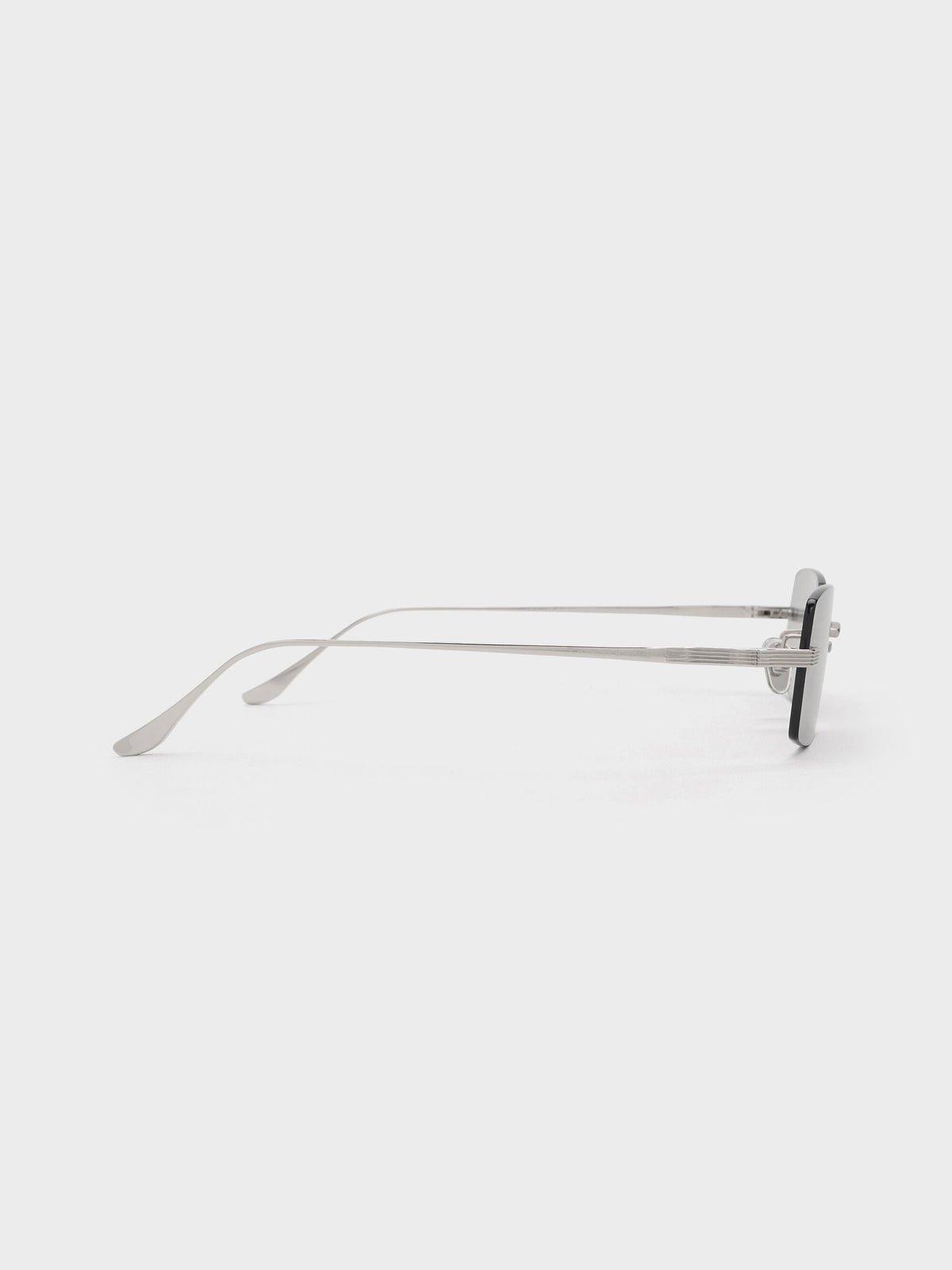 CHARLES & KEITH Recommended / Easton Rimless Rectangular Sunglasses - Silver