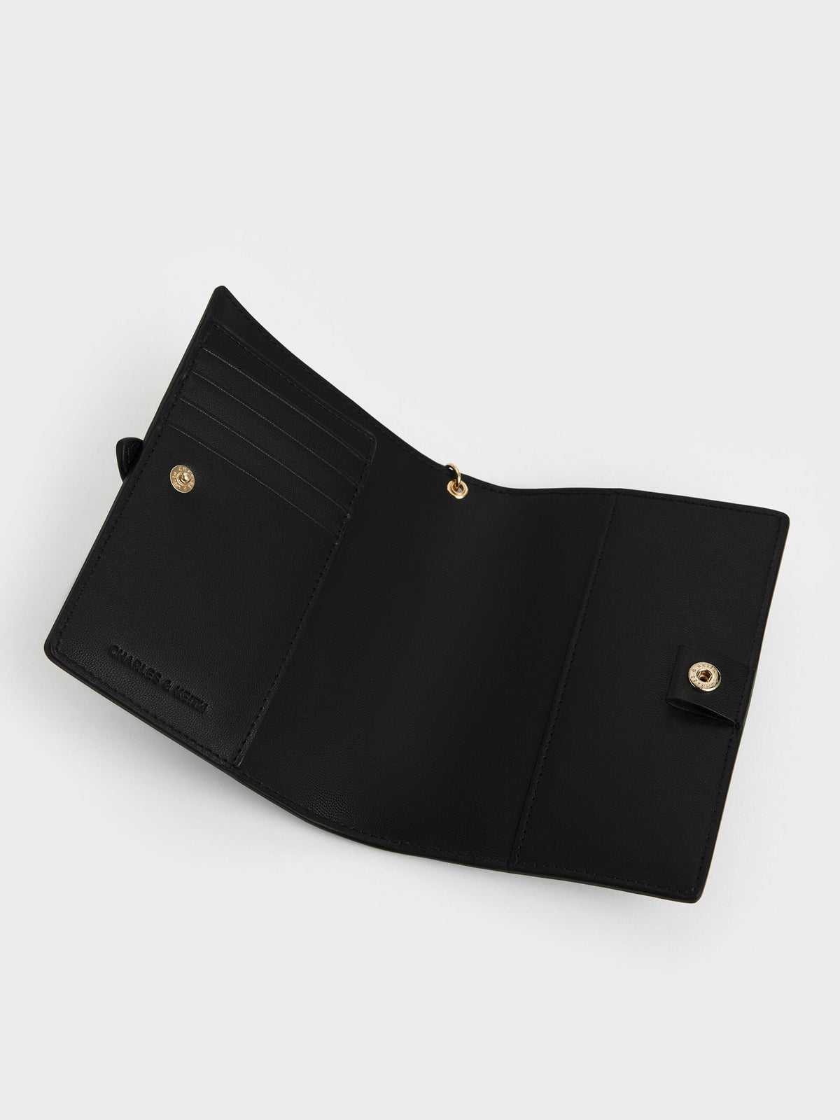 CHARLES & KEITH Great Value / Rey Heart Belted Passport Holder - Black