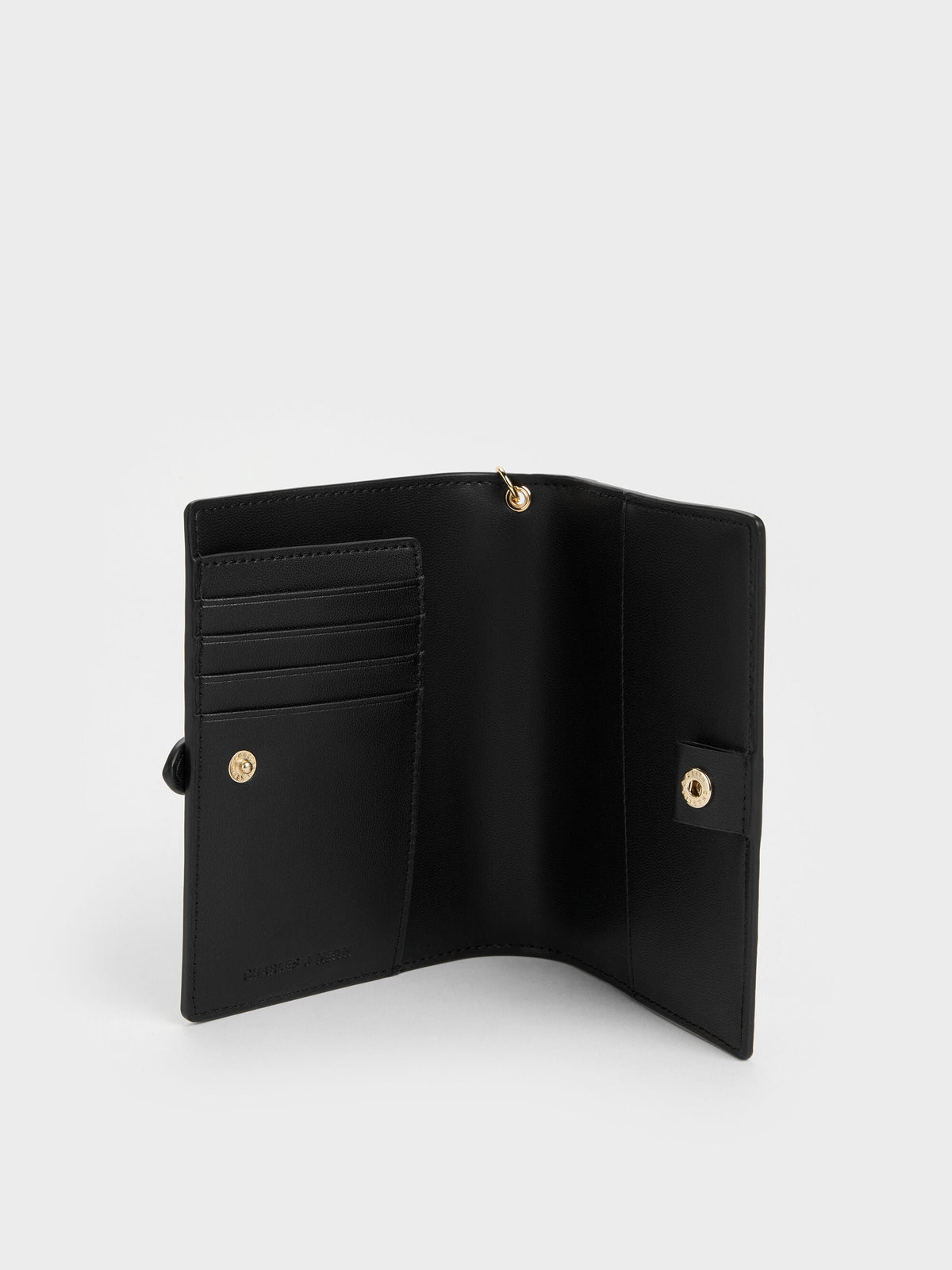 CHARLES & KEITH Great Value / Rey Heart Belted Passport Holder - Black