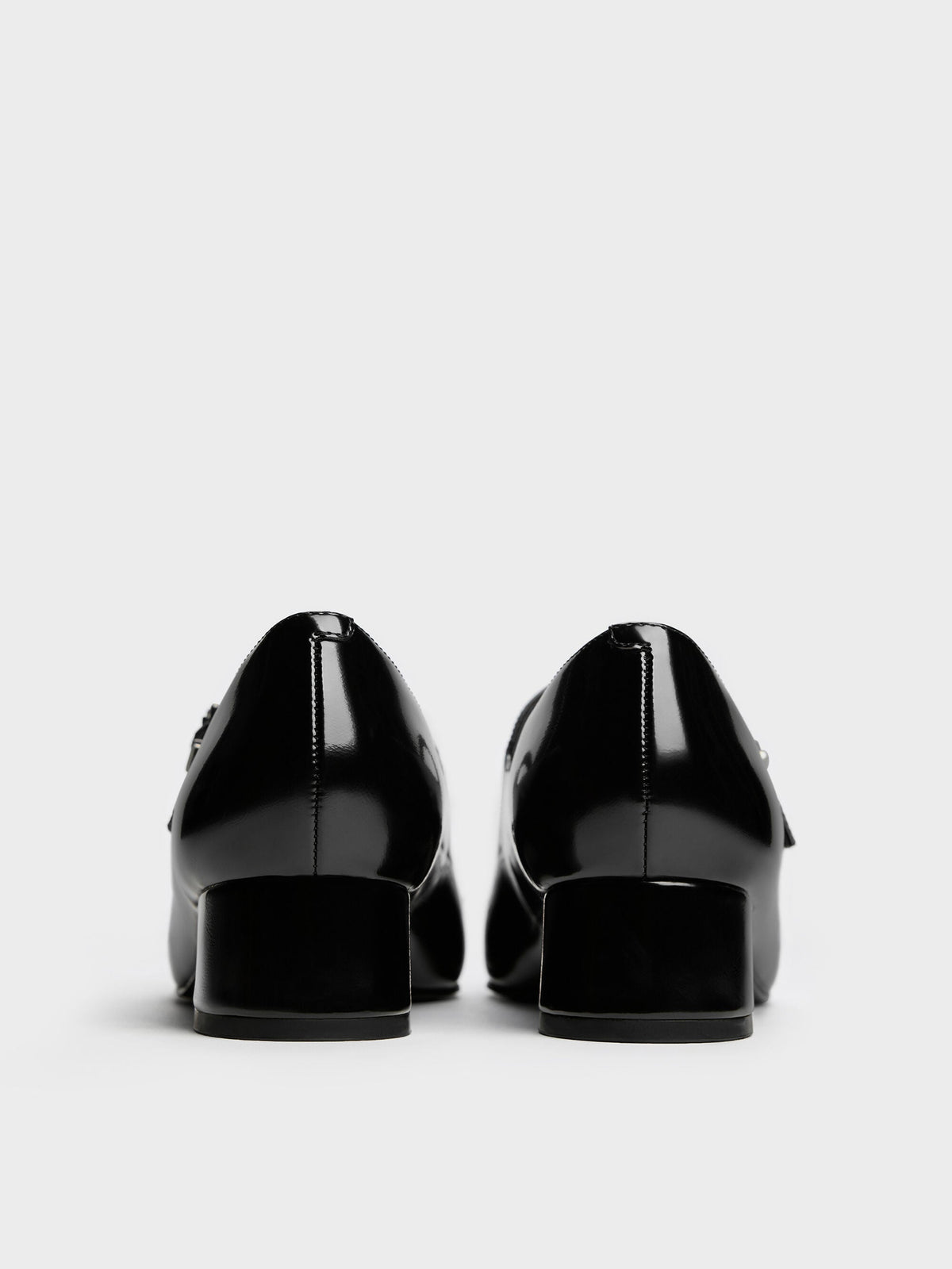 CHARLES & KEITH Special Offer / Kelis Rose-Bow Mary Jane Pumps - Black Box