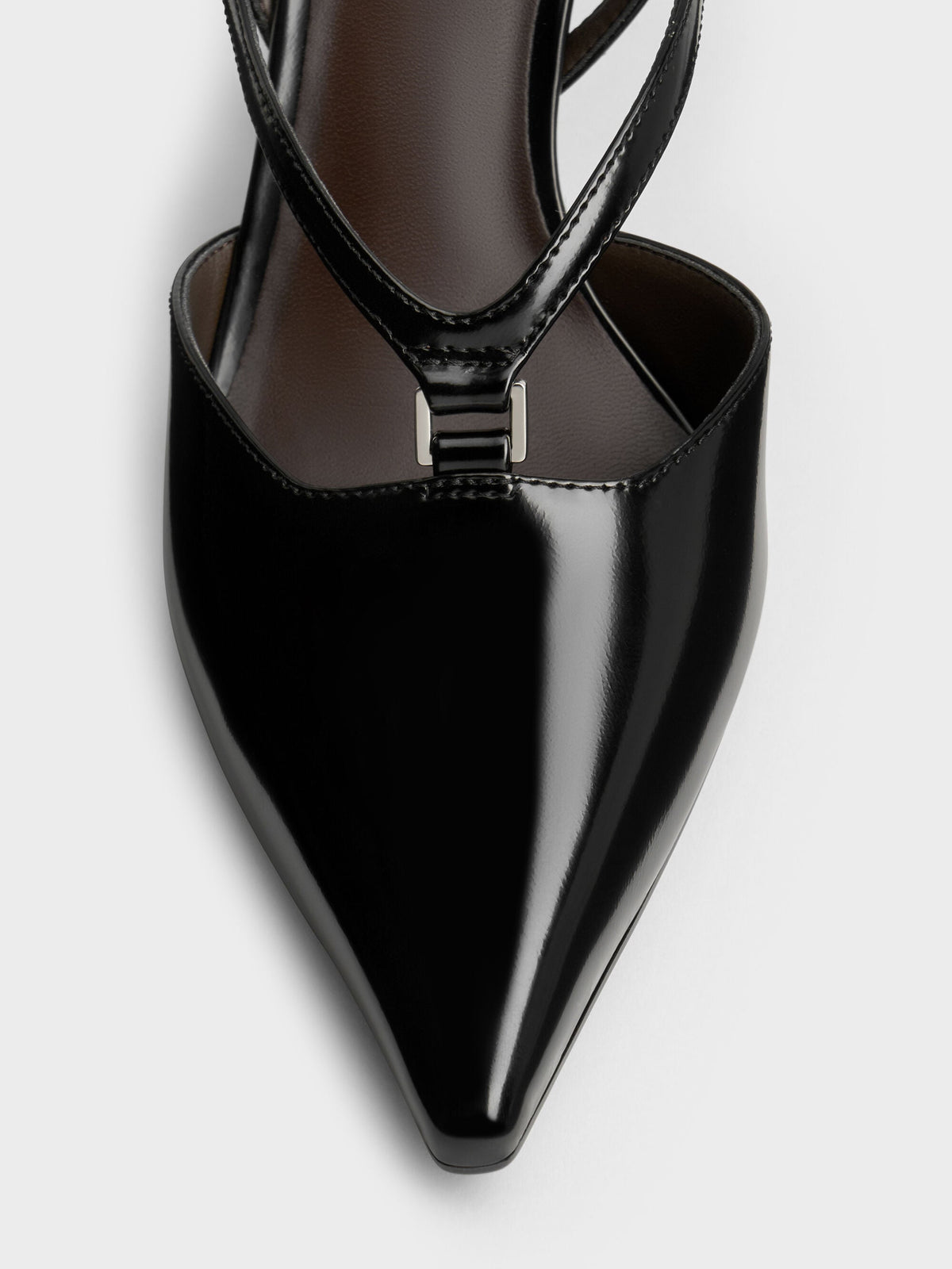 CHARLES & KEITH Great Value / V-Strap Slingback Pumps - Black Box