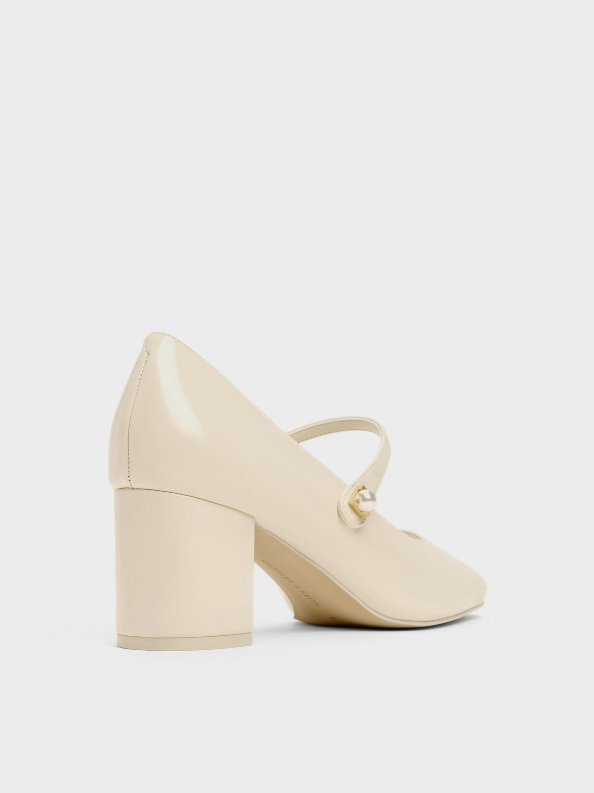CHARLES & KEITH Recommended / Marie Pearl Mary Jane Pumps - Cream