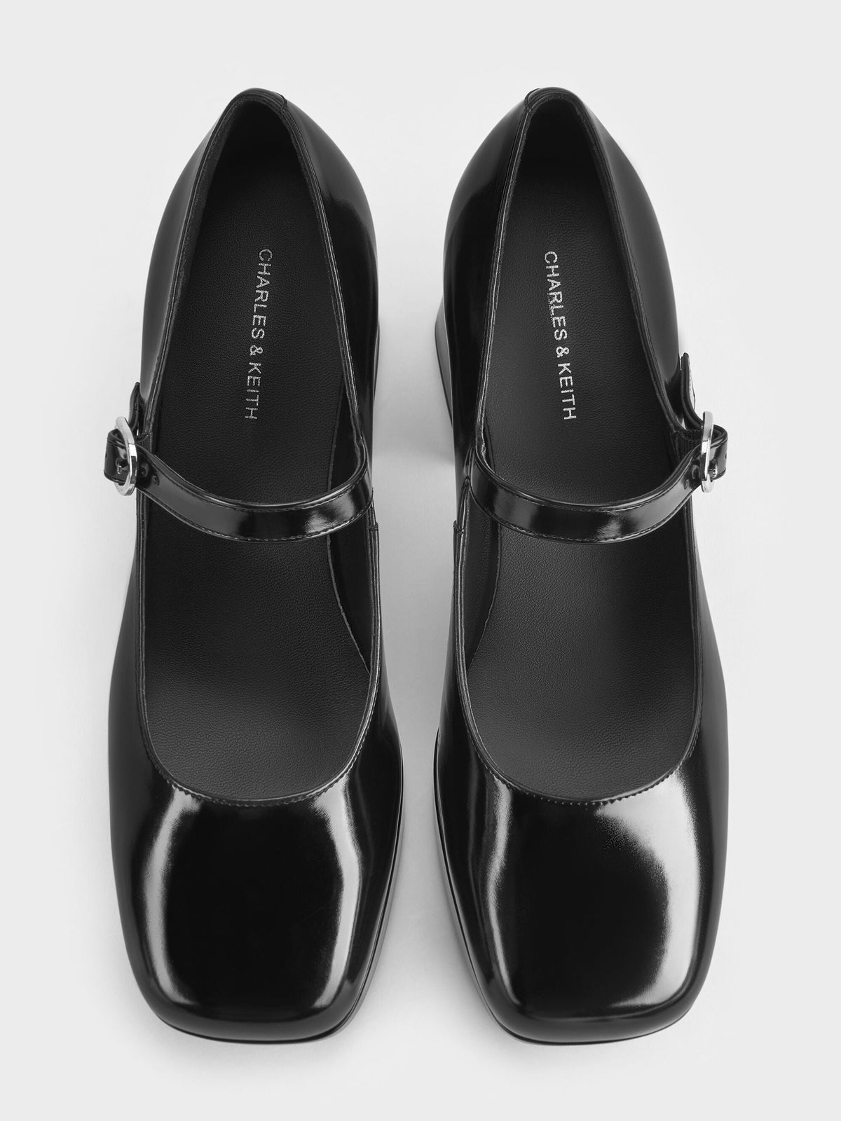 CHARLES & KEITH Latest / Platform Mary Jane Pumps - Black Box