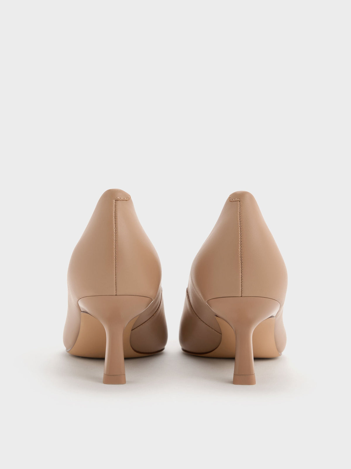 CHARLES & KEITH Best Price / Emmy Pointed Kitten Heel Pumps - Nude