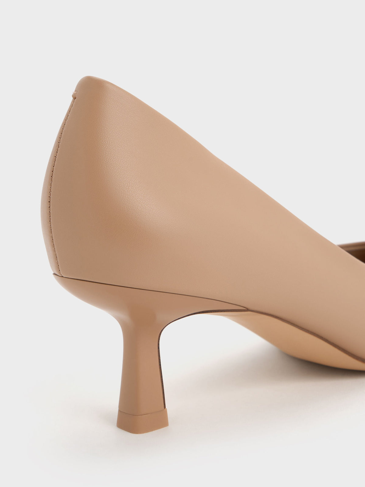 CHARLES & KEITH Best Price / Emmy Pointed Kitten Heel Pumps - Nude