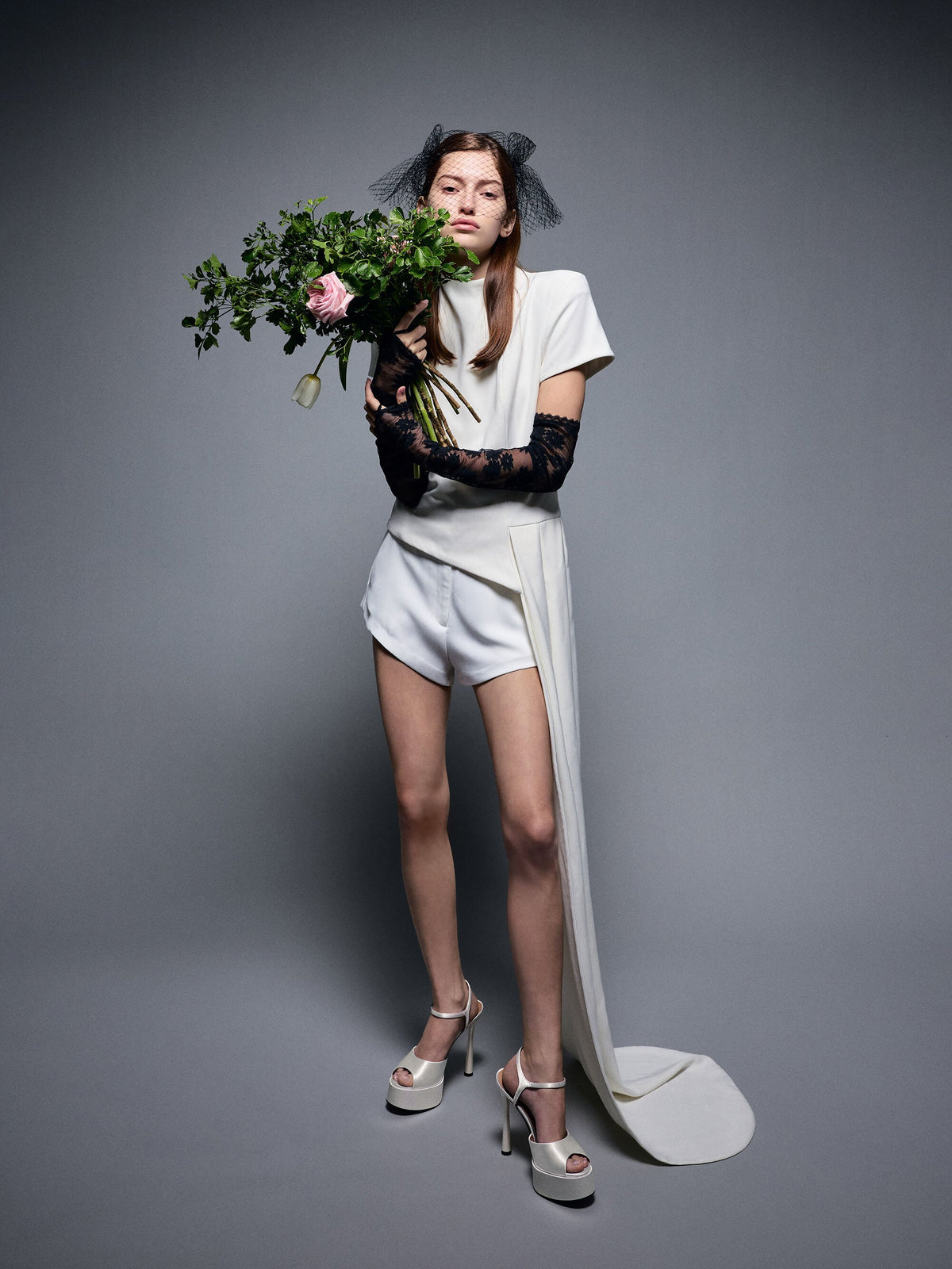 CHARLES & KEITH Everyday / Francesca Peep-Toe Platform Heels - White