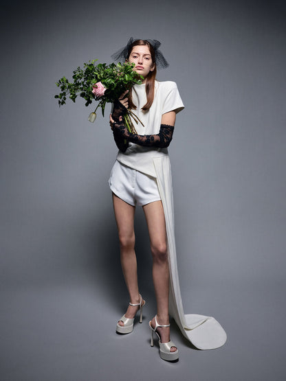 CHARLES & KEITH Everyday / Francesca Peep-Toe Platform Heels - White