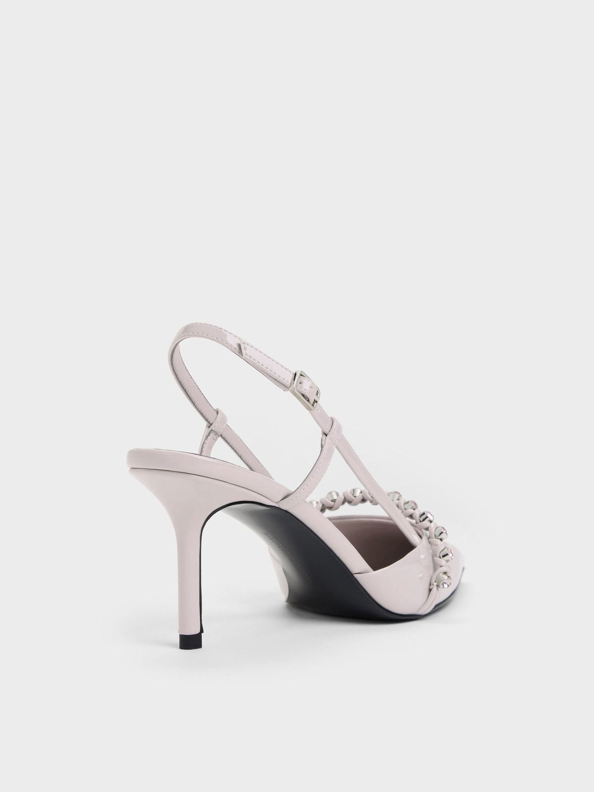 CHARLES & KEITH Quality / Patent Crystal Slingback Pumps - Lilac
