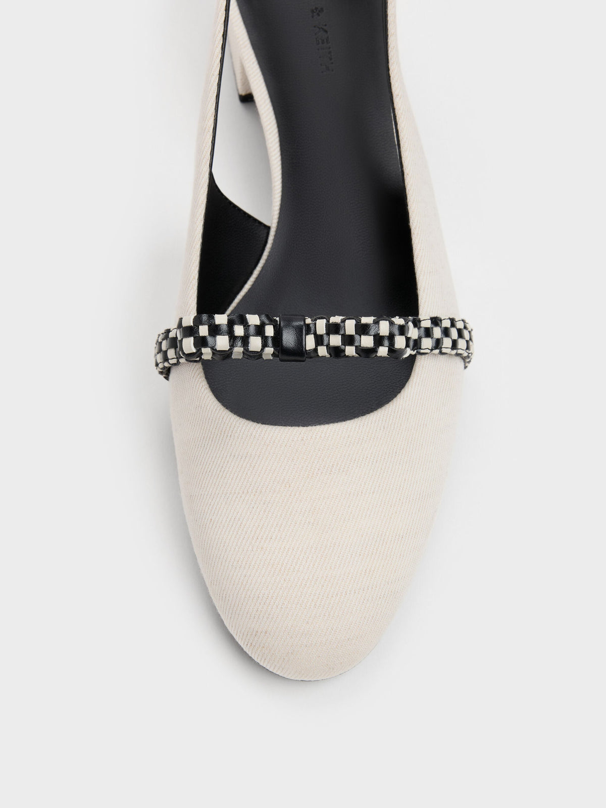 CHARLES & KEITH Smart Buy / Kaleen Slingback Pumps - Chalk
