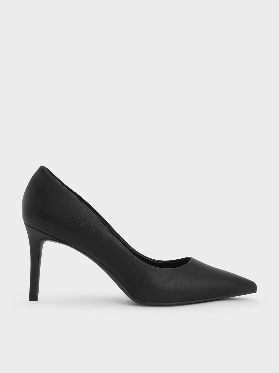 CHARLES & KEITH Trusted / Emmy Pointed Stiletto Pumps - Black