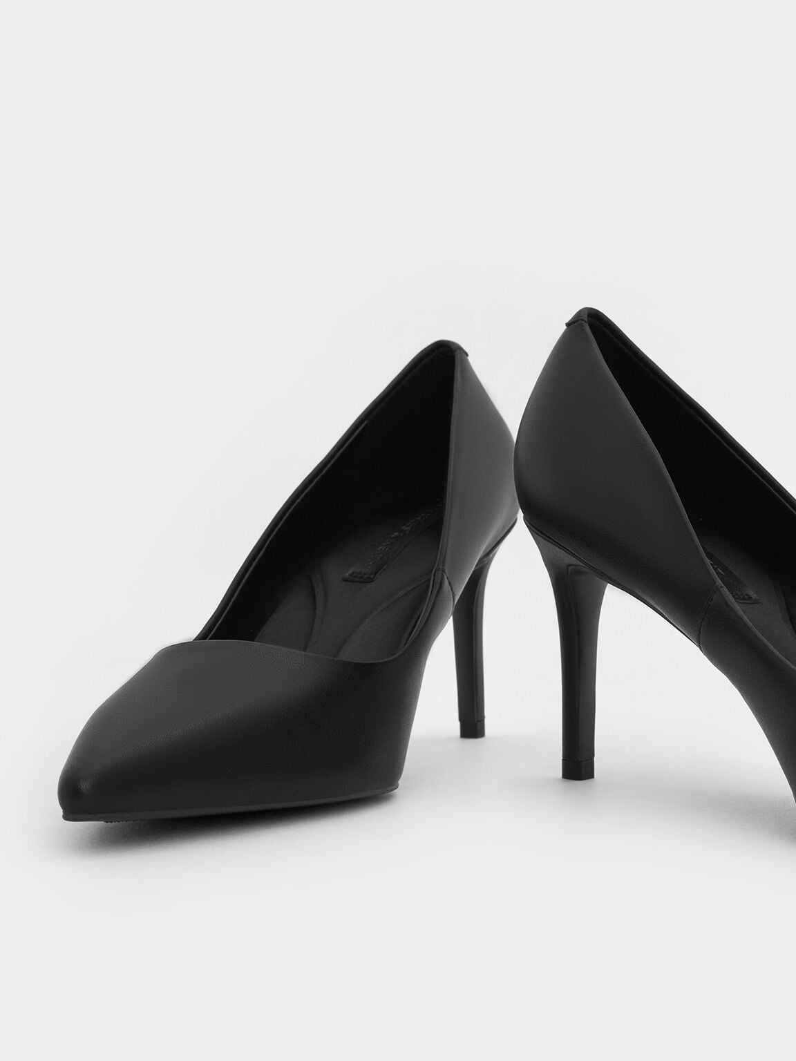 CHARLES & KEITH Trusted / Emmy Pointed Stiletto Pumps - Black