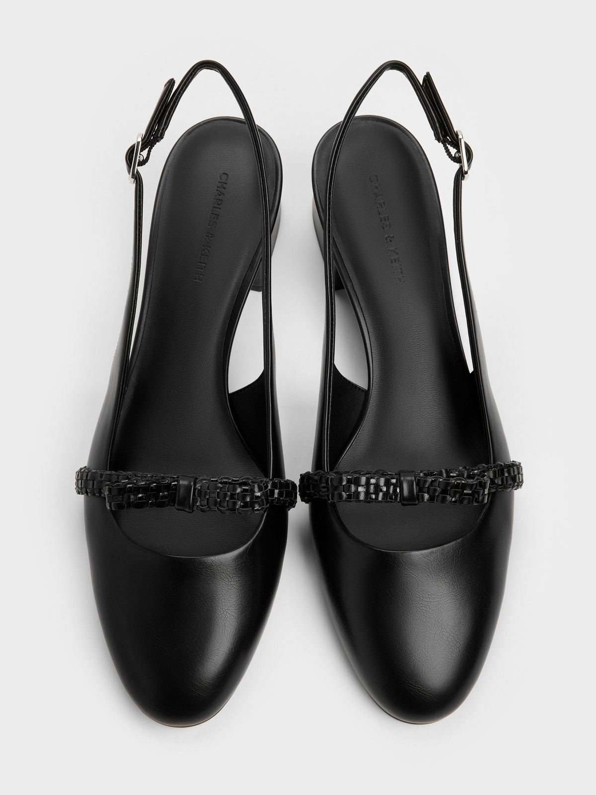 CHARLES & KEITH Smart Buy / Kaleen Slingback Pumps - Black