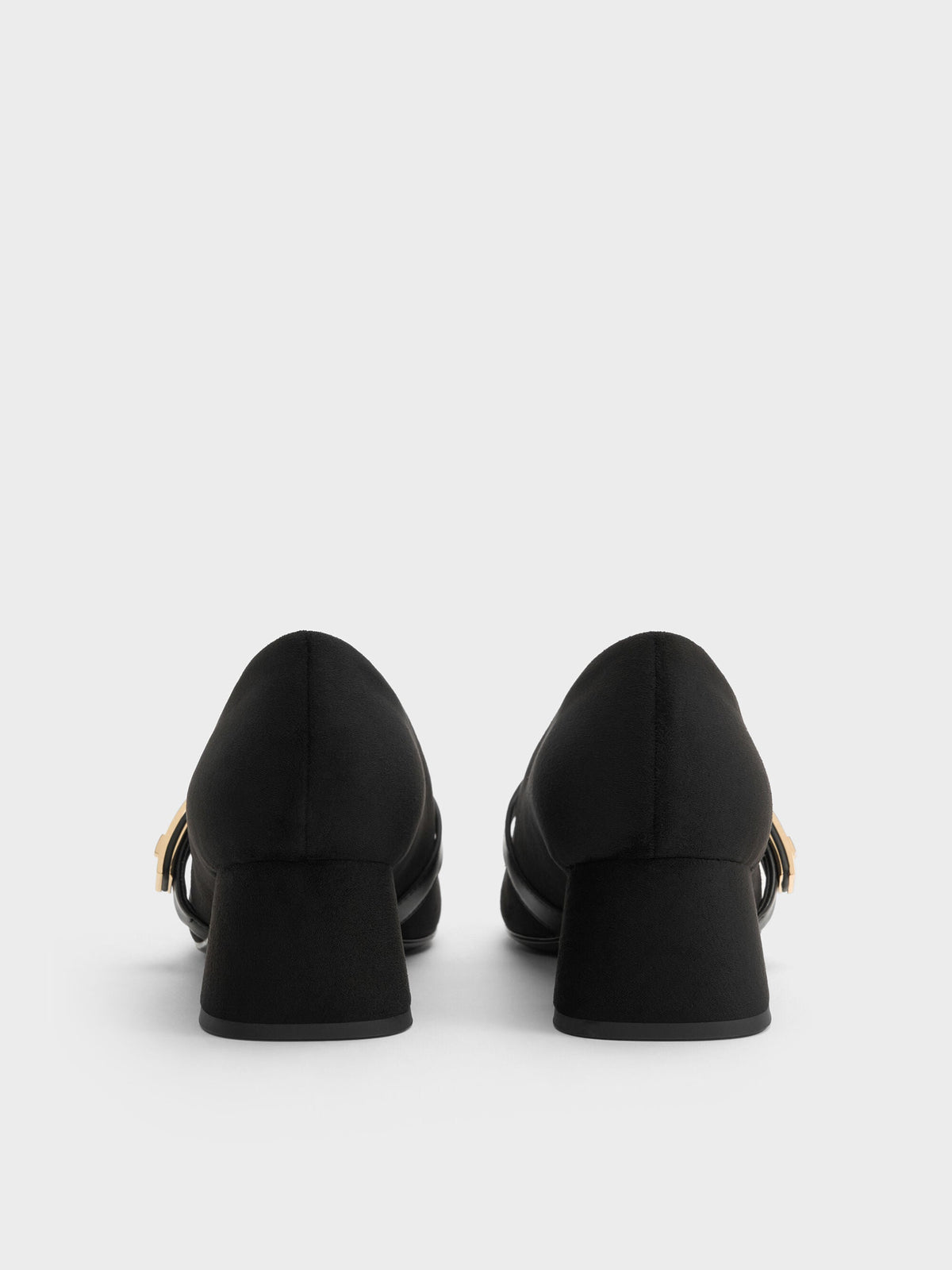 CHARLES & KEITH Featured / Lando Faux Suede Mary Jane Pumps - Black2