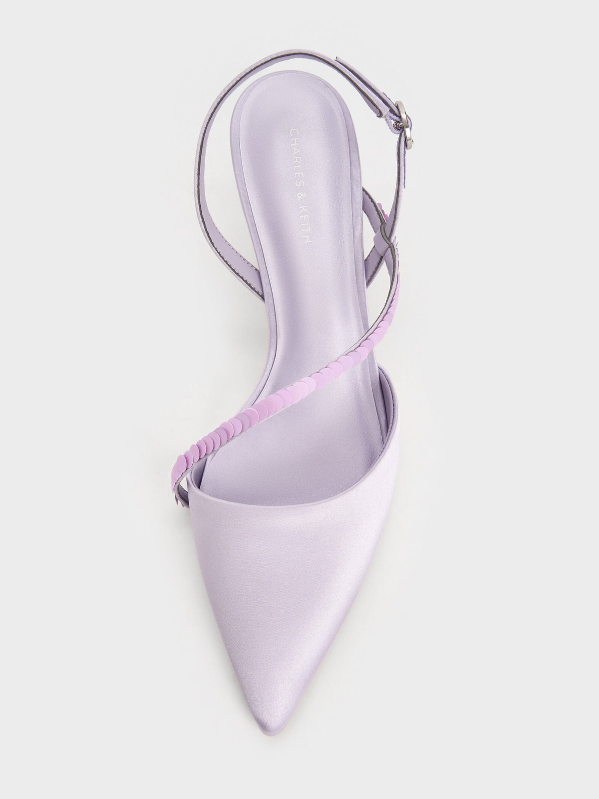 CHARLES & KEITH Exclusive / Briella Sequinned Slingback Pumps - Lilac