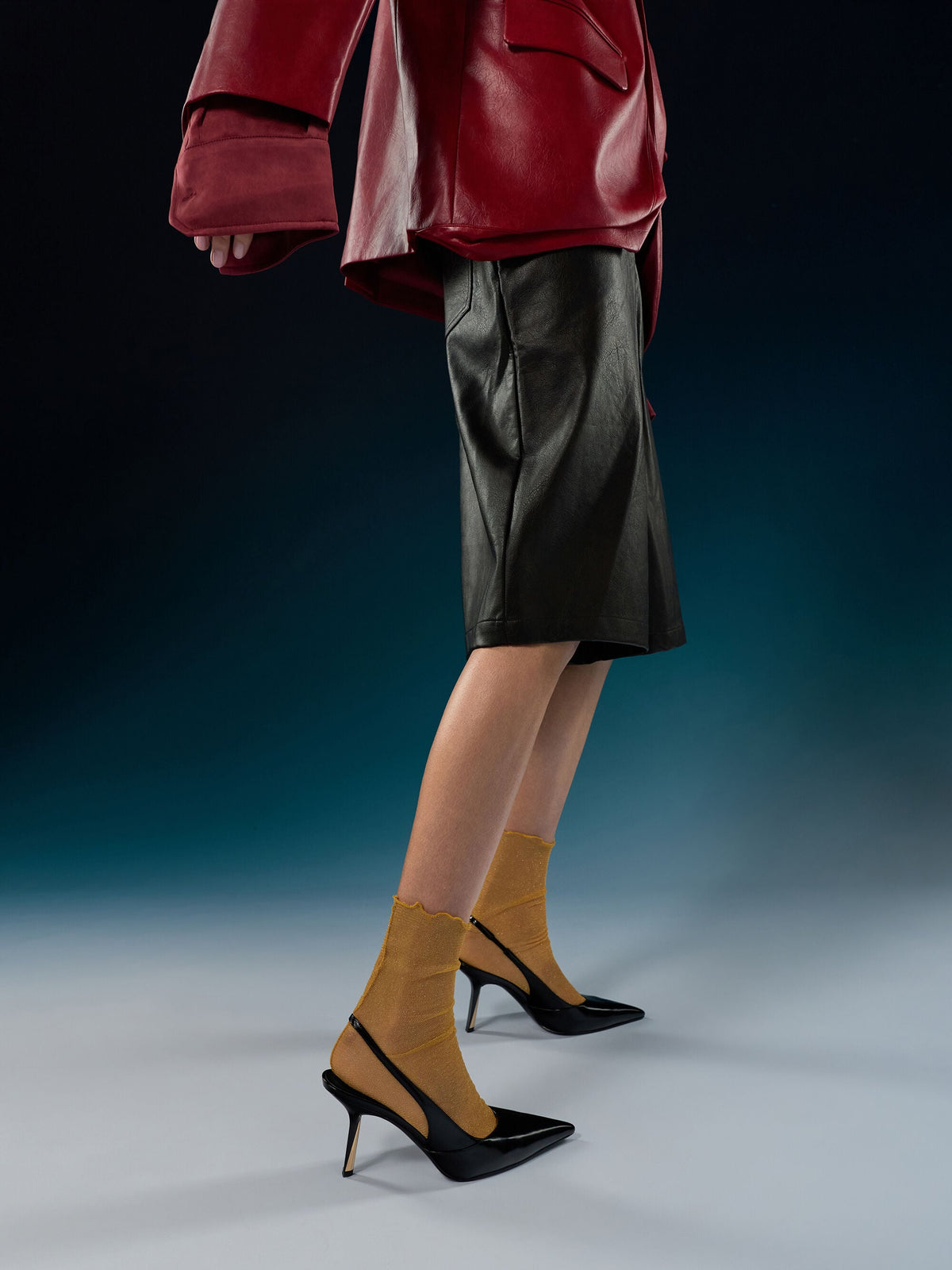 CHARLES & KEITH Premium / Taylen Slingback Pumps - Black Box