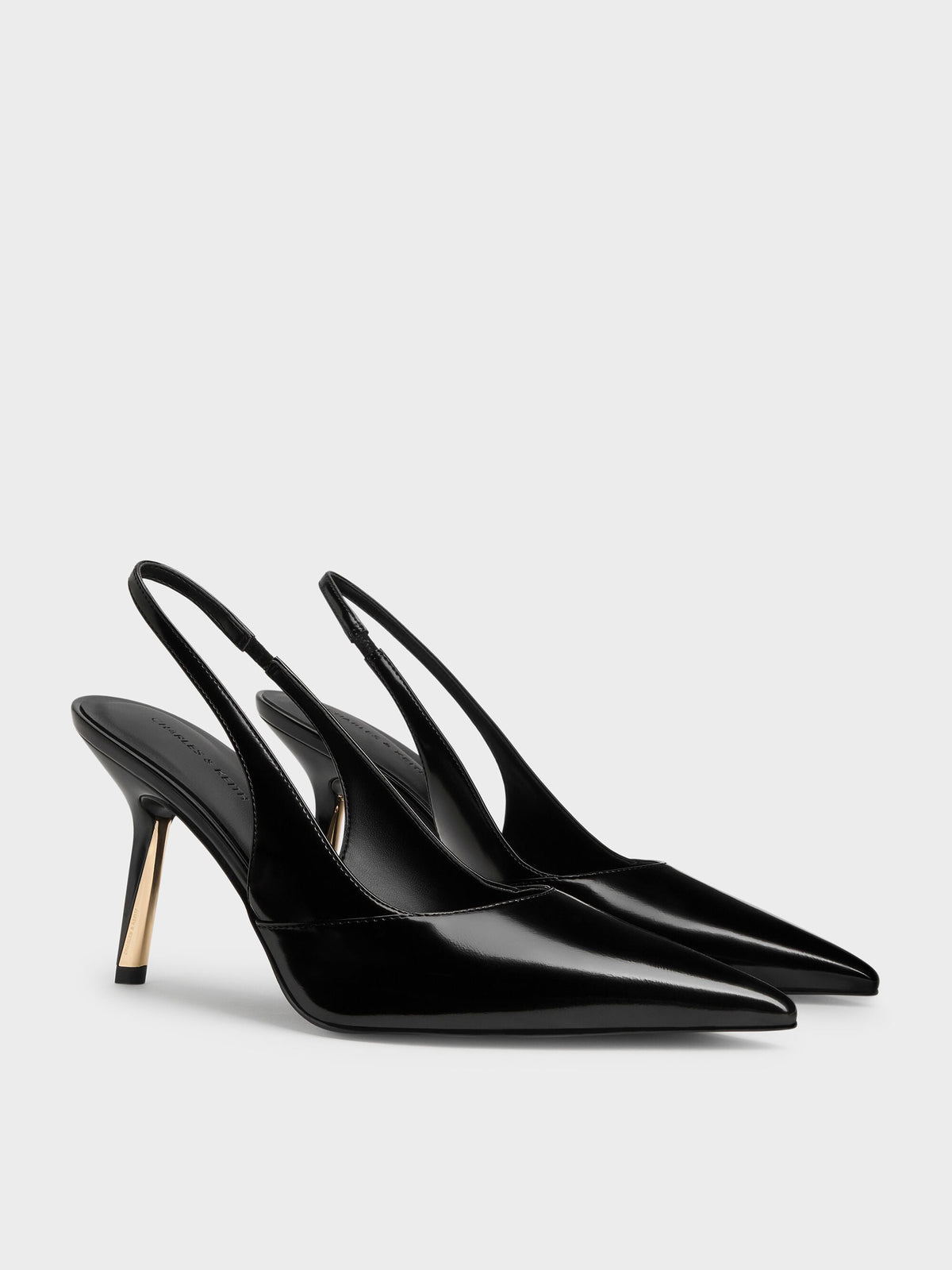 CHARLES & KEITH Premium / Taylen Slingback Pumps - Black Box